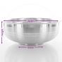Pure Silver Bowl Plain Stand Base (2.60 Inches)