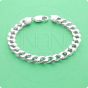 925 Sterling Silver Bracelet Curb (Square type)