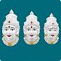 925 Silver Laxmi Face (Gold Plated) (19.00 cms)