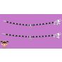 Silver Anklets for KIDS ( Black Beads ) - 18.50 cms