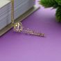 925 Silver Customized Rose Name Necklace (1 Name)