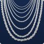 925 Silver Rope Neck Chains (2.00mm)