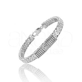 925 Sterling Silver Bangle Bracelet (Ganesh)