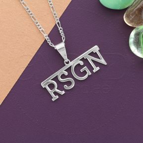 925 Silver Customized Necklace (Capital-Letters)