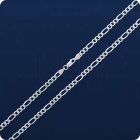 925 Silver Figaro Neck Chains (Solid - 3.50mm)