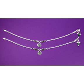 Silver Anklets - Chain (Oxidized)