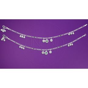925 Silver Anklets - Chain Style