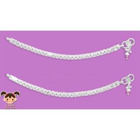 Silver Anklets for KIDS - 14.95 cms