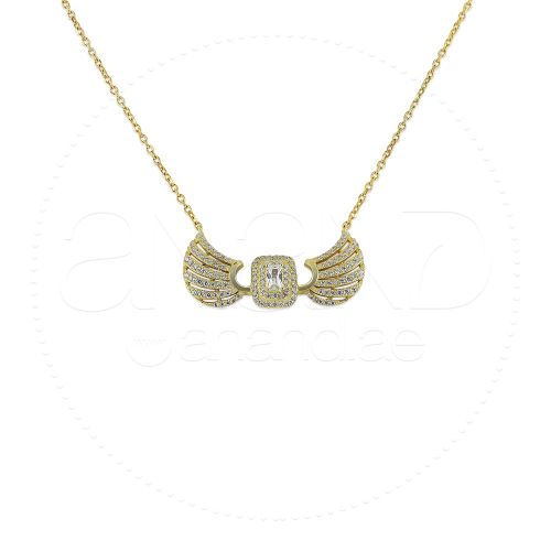 925 Silver Chain Pendant (Wings)
