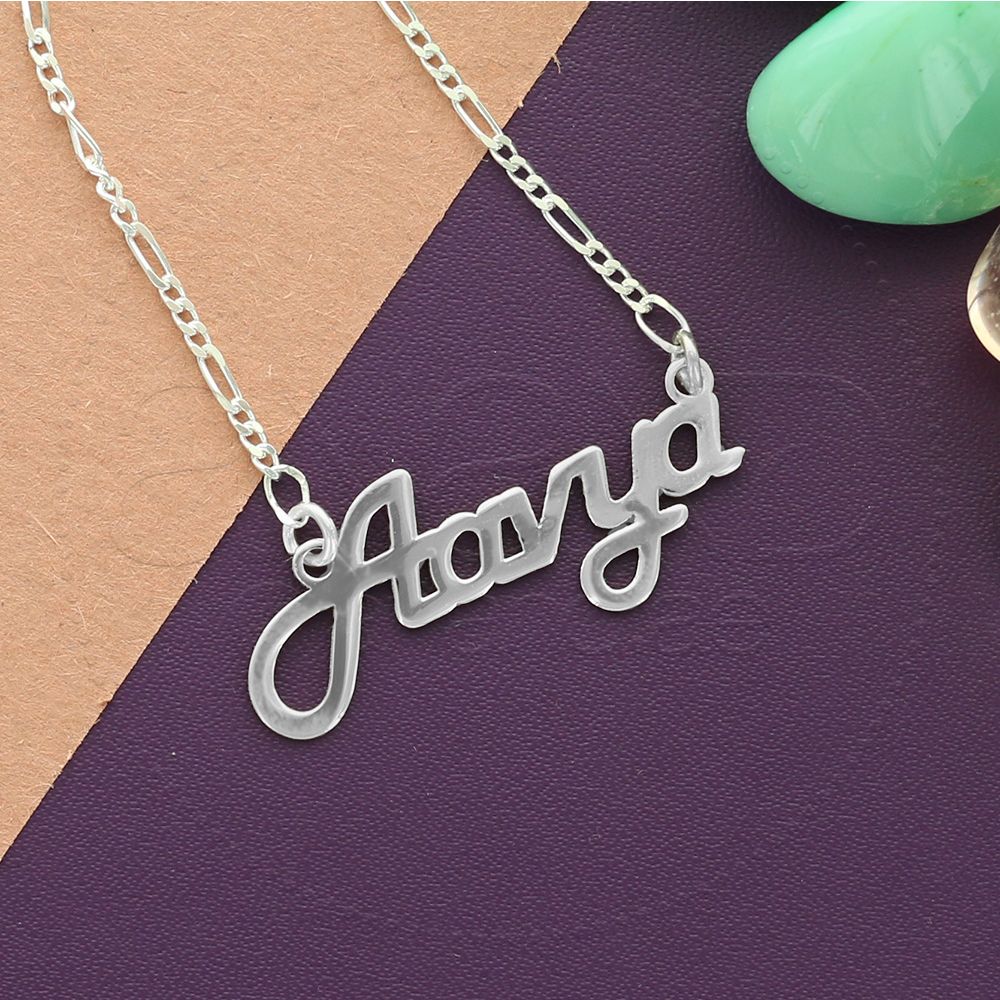 925 Silver Customized Name Necklace (1 Name)