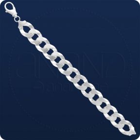 925 Sterling Silver Bracelet Curb (Flat type)
