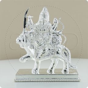 925 Silver idols (DurgaMaa) (4.25 Inches)