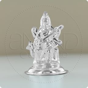 925 Silver idols (Saraswatiji) (1.55 Inches)