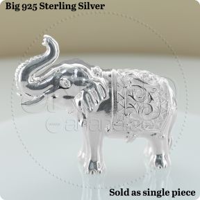 925 Silver Elephant Statue (Hollow)