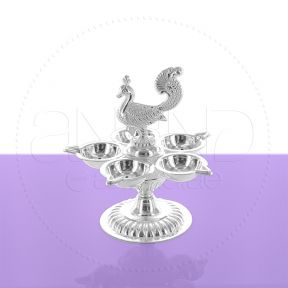925 Silver Peacock Lamp (5 Star)